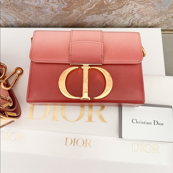 Christian Dior 30 Montaigne Ombré Box Smooth Calfskin Gradient Crossbody Bag - Picture 11 of 14
